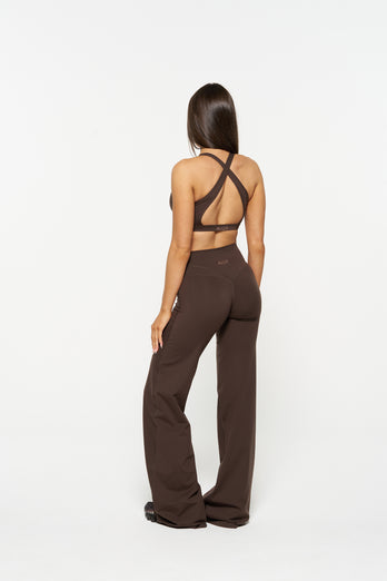 Essential Wide Leg Pants, Tall - Mocha