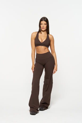 Essential Wide Leg Pants, Tall - Mocha