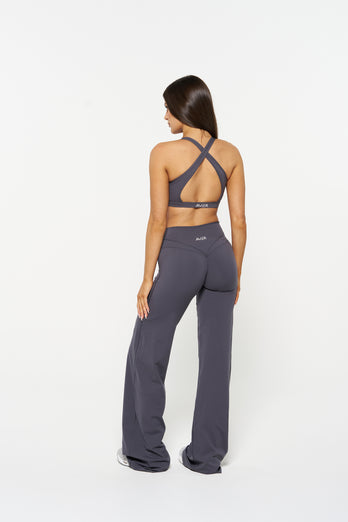 Essential Wide Leg Pants, Tall - Slate Grey