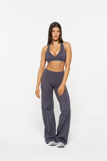 Essential Wide Leg Pants - Slate Grey