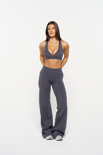 Essential Wide Leg Pants, Tall - Slate Grey