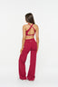 Essential Wide Leg Pants - Raspberry