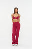 Essential Wide Leg Pants - Raspberry