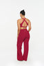 Essential Wide Leg Pants - Raspberry