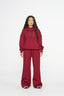 Staple Wide Leg Trackpants - Ruby