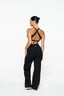 V Front Wide Leg Pants - Midnight