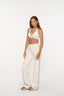 Essential Wide Leg Pants - Vanilla & Taupe