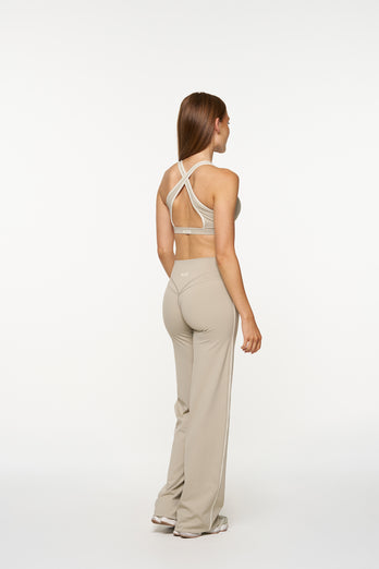 Essential Wide Leg Pants - Fawn & Pistachio