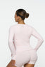 Contour Wrap Top - Powder Pink